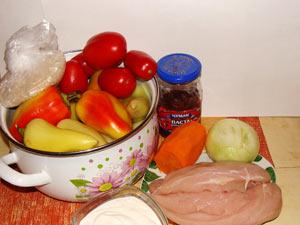 Paprike punjene mlevenom piletinom i pirinčem, recept sa slikama Mleveno pile za punjene paprike