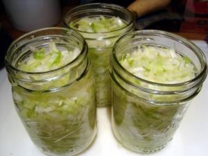 Canned cabbage for the winter in jars